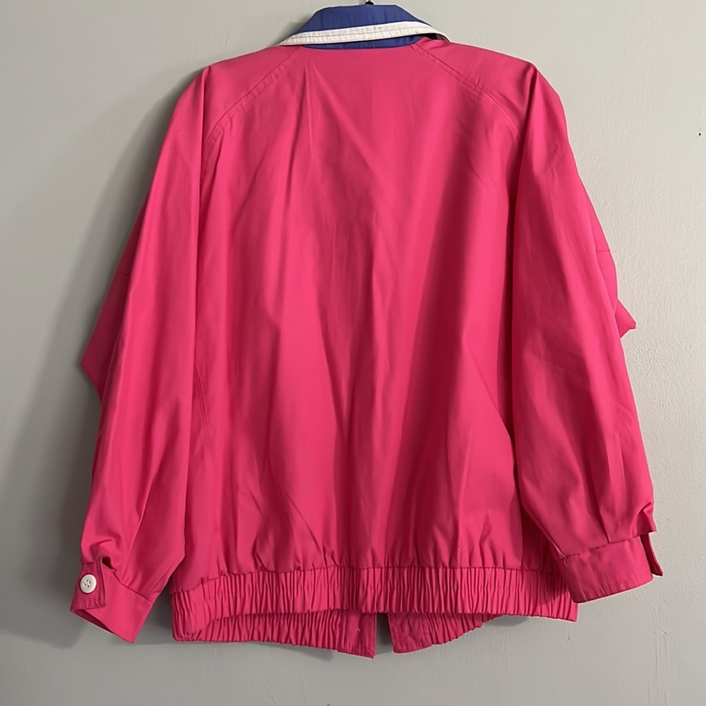 80s Light Pink Purple White Cotton Jacket by Be In The Current Scene medium - Picture 2 of 11